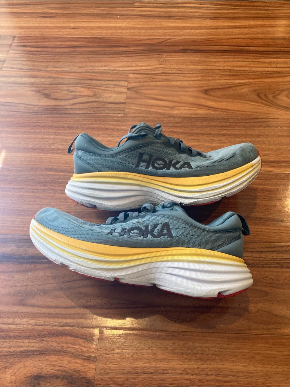 HOKA Bondi 8 Men's Running Shoe Goblin Blue Mountain Spring Size 9.5D No Box